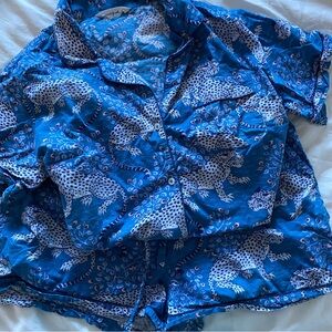 Print Fresh Indigo Bagheera Short Sleep Set